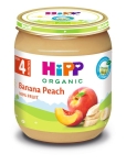 Био плодово пюре Hipp - Банани с праскови, 125 g