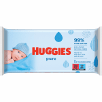 Мокри кърпи Huggies - Pure, 56 броя