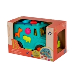 Играчка за сортиране Battat - Джип с животни, 9 части