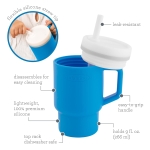 Силиконова чаша със сламка Infantino, 270 ml, Жълта