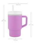 Силиконова чаша със сламка Infantino, 270 ml, Жълта