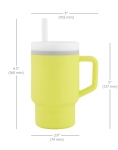 Силиконова чаша със сламка Infantino, 270 ml, Жълта