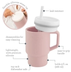 Силиконова чаша със сламка Infantino, 270 ml, Жълта