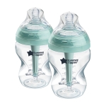 Комплект самостерилизиращи се бебешки шишета Tommee Tippee - Advanced Anti Colic, 260 ml, 2 броя