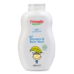 Бебешки шампоан с органичен овес Friendly Organic - 400 ml, без аромат