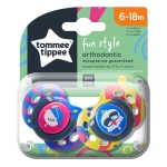 Ортодонтични залъгалки Tommee Tippee - Fun Style, Пилета, 6-18 m, 2 броя