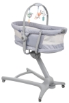 Мултифункционално кошче 4 в 1 Chicco - Baby Hug Air, White Snow