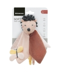 Мека играчка за гушкане с дрънкалка Kikkaboo Hedge - Hugs, Розова