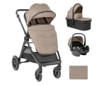 Комбинирана количка 3 в 1 с кош за новородено Kikkaboo – Ava, Black