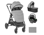Комбинирана количка 3 в 1 с кош за новородено Kikkaboo – Ava, Black