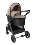 Комбинирана количка 3 в 1 с кош за новородено Kikkaboo – Ava, Black