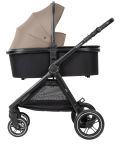 Комбинирана количка 3 в 1 с кош за новородено Kikkaboo – Ava, Black