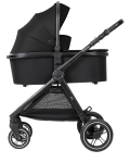 Комбинирана количка 3 в 1 с кош за новородено Kikkaboo – Ava, Black