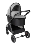 Комбинирана количка 3 в 1 с кош за новородено Kikkaboo – Ava, Black