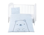Бебешки спален комплект Kikkaboo - Bear with me,  3 части, Blue