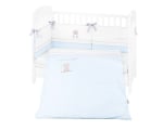 Бебешки спален комплект с бродерия Kikkaboo - Dream Big, EU style, 70 х 140 сm, 2 части, Blue