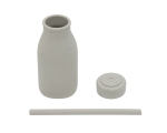 Силиконово шише със сламка Kikkaboo - Platinum Silicone, Sage