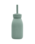 Силиконово шише със сламка Kikkaboo - Platinum Silicone, Sage