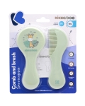 Комплект гребен и четка за коса Kikkaboo - Savanna, Mint