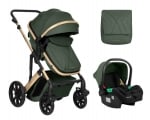 Детска количка 3 в 1 Kikkaboo - Darling, Army Green