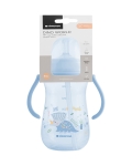 Чаша със силиконовa сламка Kikkaboo - Dino World, 300 ml, Pink