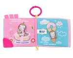 Текстилна книжка с чесалка Kikkaboo - Happy Unicorn