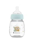 Бебешко шише с широко гърло Kikkaboo Clouds - Savanna, 180 ml, Mint