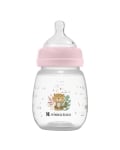 Бебешко шише с широко гърло Kikkaboo Clouds - Savanna, 180 ml, Mint