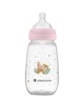 Бебешко шише с широко гърло Kikkaboo Clouds - Savanna, 310 ml, Mint