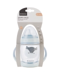 Чаша със силиконов Kikkaboo - Happy face, 200 ml, Pink