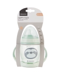 Чаша със силиконов Kikkaboo - Happy face, 200 ml, Pink