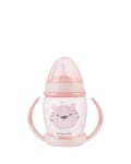 Чаша със силиконов Kikkaboo - Happy face, 200 ml, Pink