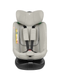 Стол за кола Kikkaboo - i-Round, i-Size, Isofix, 360°, Light Grey