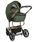 Бебешка количка 3 в 1 KikkaBoo - Irene, Army Green