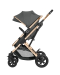 Бебешка количка 3 в 1 KikkaBoo – Kaia, Light Grey 
