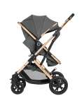 Бебешка количка 3 в 1 KikkaBoo – Kaia, Light Grey 