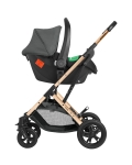 Бебешка количка 3 в 1 KikkaBoo – Kaia, Light Grey 