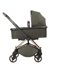 Комбинирана бебешка количка 2 в 1 Kikkaboo - Lanah, Army Green