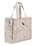 Чанта за бебешки принадлежности Kikkaboo - Florence Secret Garden, Beige