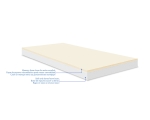 Бебешки матрак Kikkaboo - Memory Comfort, Bear, 60 х 120 х 12 сm, Beige
