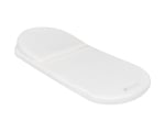Матрак с възглавница за кош за новородено Kikkaboo - Airknit, 80 х 35 cm, White