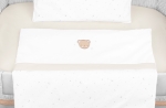 Бебешки спален комплект за мини кошара Kikkaboo - Dream Big, Beige, 5 части