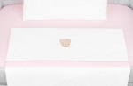 Бебешки спален комплект за мини кошара Kikkaboo - Dream Big, Pink, 5 части 