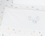 Бебешки спален комплект за мини кошара Kikkaboo - Joyful Mice, 3 части