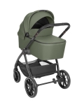 Комбинирана количка 3 в 1 с кош за новородено Kikkaboo – Modena, Army Green