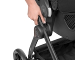 Комбинирана количка 3 в 1 с кош за новородено Kikkaboo – Modena, Dark Grey