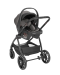 Комбинирана количка 3 в 1 с кош за новородено Kikkaboo – Modena, Dark Grey