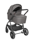 Комбинирана количка 3 в 1 с кош за новородено Kikkaboo – Modena, Dark Grey