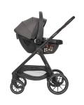 Комбинирана количка 3 в 1 с кош за новородено Kikkaboo – Modena, Dark Grey
