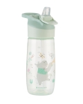 Чаша със силиконов накрайник Kikkaboo - Music Fest, 450 ml, Mint